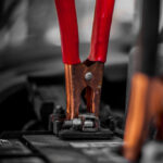Car,Booster,Jumper,Cables,Charging,Automobile,Discharged,Dead,Battery,Close